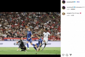 23歲馬杜埃凱社媒曬照紀(jì)念國家隊處子球：萬物各按其時成為美好