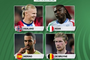 歐洲世預(yù)賽本輪最佳球員候選：哈蘭德、小基恩、梅里諾、德布勞內(nèi)