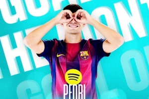 西甲8月最佳進(jìn)球：佩德里對陣萊萬特打入的遠(yuǎn)射??