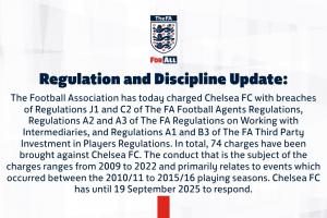 英足總官方：對(duì)切爾西提起74項(xiàng)財(cái)務(wù)指控，涉及2009年-2022年間
