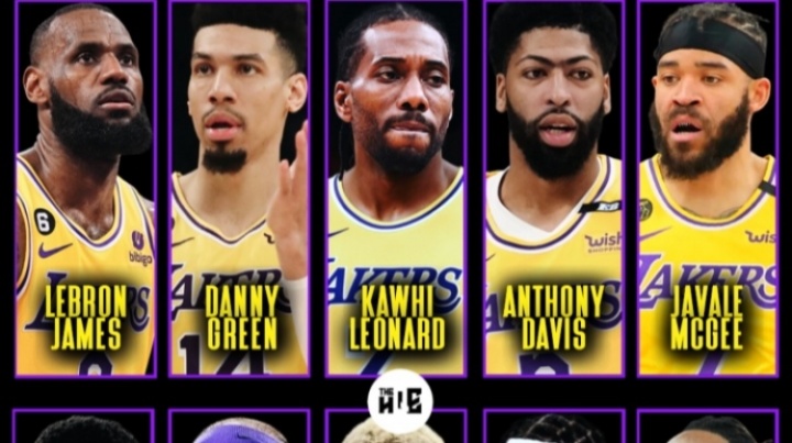 ??如果2019年小卡和湖人簽約 那這個(gè)陣容什么水平？