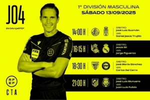 官方：赫蘇斯-吉爾執(zhí)法皇馬客戰(zhàn)皇社，穆努埃拉主裁馬競對陣黃潛