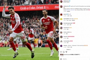 梅里諾社媒曬照調(diào)侃：祝賀蘇維門迪雙響，我們的中場最近怎么了？