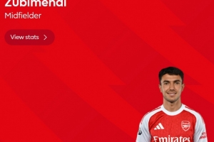 梅開二度！英超官方：蘇維門迪當選阿森納3-0森林球迷票選最佳