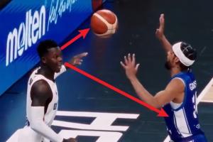 這么優(yōu)雅？施羅德眼神虛晃+滿臉微笑騷氣發(fā)球助攻小瓦輕松上籃