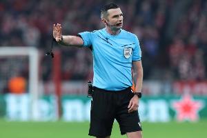 歐足聯(lián)官方：奧利弗裁判組執(zhí)法國(guó)米VS阿賈克斯的歐冠小組賽