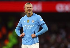 牛！哈蘭德是唯一一個(gè)在英超曼市德比3次梅開二度的球員