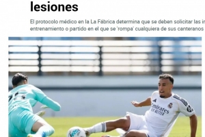 馬卡：自家青訓(xùn)在U20集訓(xùn)受傷，皇馬要求西足協(xié)提供受傷時(shí)的錄像