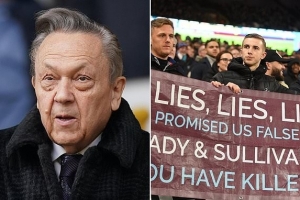 郵報(bào)：西漢姆聯(lián)球迷大規(guī)模抗議俱樂部老板，要求辭職