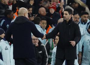 徒弟克師傅，阿爾特塔是英超首位連續(xù)5場(chǎng)對(duì)陣瓜迪奧拉不敗的教練