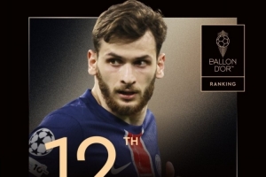 2025年金球獎(jiǎng)第12名：24歲克瓦拉茨赫利亞，生涯第二次提名