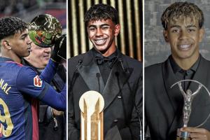 才18歲！亞馬爾當(dāng)前榮譽(yù)：奪歐洲杯！金球第二、拿金童、連莊科帕