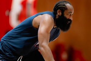 登炮組合！快船曬哈登保羅訓(xùn)練照：很快就能一起重返賽場啦