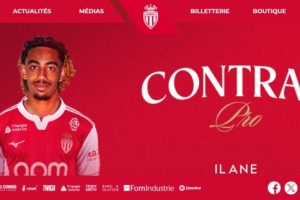 官方：摩納哥與19歲青訓小將伊萊恩-圖雷簽下職業(yè)合同