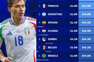 意甲球員薪資盤點(diǎn)：意大利球員總薪資最高，塞爾維亞平均年薪最高