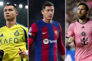 現(xiàn)役射手榜前十：C羅梅西前二！萊萬第三，胡爾克第9內(nèi)馬爾第10