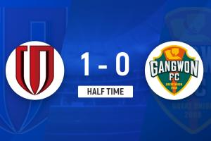 半場-成都蓉城1-0江原FC 周定洋凌空抽射破門楊帥獻助攻