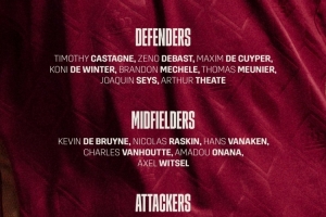 比利時(shí)10月大名單：德布勞內(nèi)領(lǐng)銜，多庫(kù)、特羅薩德、拉門斯在列