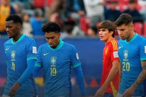 1平2負(fù)墊底出局！世青賽巴西0-1西班牙，曾5冠4亞但本屆3戰(zhàn)僅1分