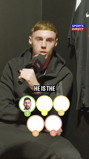 帕爾默排心中TOP5：梅西第一因為是goat，內(nèi)馬爾魯尼二三C羅第四