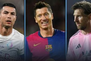 現(xiàn)役射手榜前十：C羅梅西萊萬前三，蘇牙600球第四，內(nèi)馬爾第10