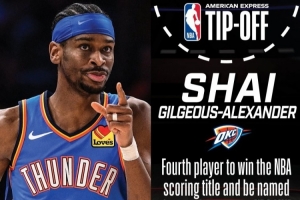 NBA官推曬出亞歷山大上賽季的成就 來為新賽季揭幕戰(zhàn)進行預熱