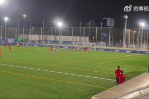 張林峒首發(fā)出戰(zhàn)破門連續(xù)三輪收獲進(jìn)球，達(dá)姆U16A隊(duì)1-2西班牙人