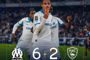 青木大四喜+9分鐘戴帽！馬賽狂攬5連勝登頂法甲，格林伍德6球3助