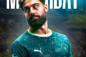 曼城發(fā)布歐冠客戰(zhàn)比利亞雷亞爾海報：格瓦迪奧爾單人出鏡