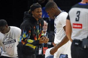 Shams：莫蘭特今天可以出戰(zhàn)與鵜鶘的揭幕戰(zhàn) 沒有時(shí)間限制