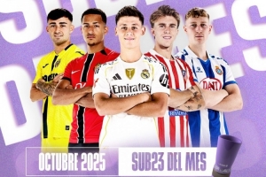 西甲官方10月最佳U23候選：20歲居萊爾領(lǐng)銜，巴里奧斯在列