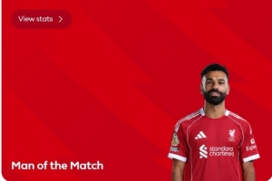 斬獲進(jìn)球！薩拉赫當(dāng)選利物浦2-3布倫特福德球迷票選最佳球員