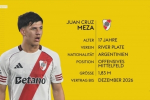 德天空：多特有意17歲的克魯塞羅后衛(wèi)普拉斯特、河床攻擊手梅薩