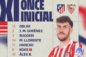 馬競vs塞維首發(fā)：小蜘蛛、巴埃納先發(fā) 瑟爾洛特、朱利亞諾出戰(zhàn)