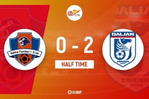 半場-梅州客家暫0-2大連英博 楊銘銳、畢津浩破門 約契奇失良機(jī)