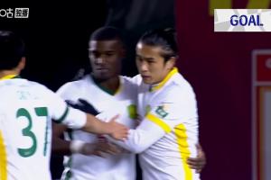 這次有效了！法比奧冷靜分球張玉寧替補(bǔ)破門(mén)，國(guó)安3-0亞泰