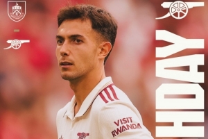 劍指三分！阿森納發(fā)布客戰(zhàn)伯恩利海報：蘇維門迪單人出鏡