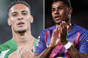 這要在一個隊??安東尼世界波9場5球2助 拉什福德6球6助領(lǐng)跑巴薩