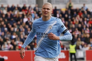 本賽季曼城英超射手榜：哈蘭德13球，第二是伯恩利后衛(wèi)艾斯特福