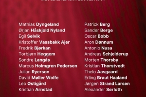 挪威11月世預賽名單：哈蘭德、鮑勃、瑟爾洛特在列，厄德高傷缺