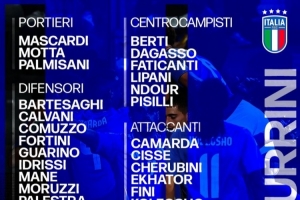 意大利U21名單：巴特薩基、皮西利、卡馬達、科萊奧肖在列