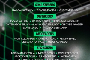 尼日利亞新一期名單：奧斯梅恩、盧克曼、伊沃比、丘庫埃澤在列