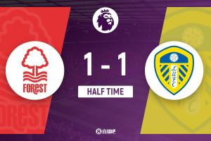 半場-恩梅查破門桑加雷扳平比分 諾丁漢森林1-1利茲聯(lián)