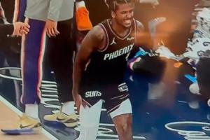 傷得不輕啊！杰倫·格林痛得齜牙咧嘴 右腿根本不敢受力