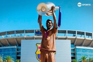 會(huì)是什么樣？拉波爾塔稱(chēng)討論立梅西雕像，TNT體育曬圖暢想