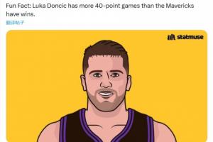 4＞3！美媒殺人誅心：東契奇本賽季40+次數＞獨行俠勝場數