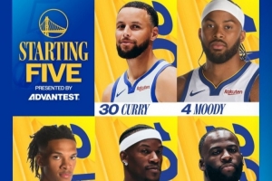 勇士首發(fā)：庫里、穆迪、威爾·理查德、巴特勒、追夢格林