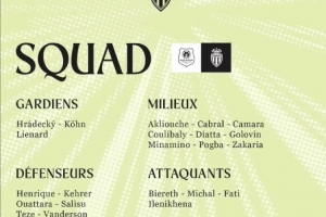 摩納哥客戰(zhàn)雷恩大名單：法蒂領(lǐng)銜，博格巴首次入選