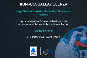 向暴力說不！支持公益活動(dòng)，本輪意甲所有球員臉頰涂上一抹油彩