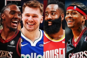 歷史第4個(gè)！馬克西前15場(chǎng)拿下至少500分100助 前3是答案哈登盧卡